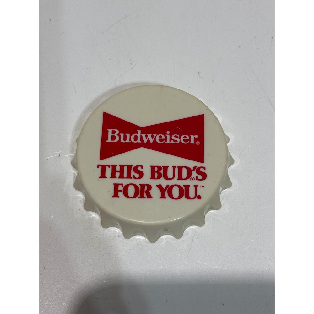 Budweiser Bottle Opener OS Cream Magnetic This Bud's For You Vintage